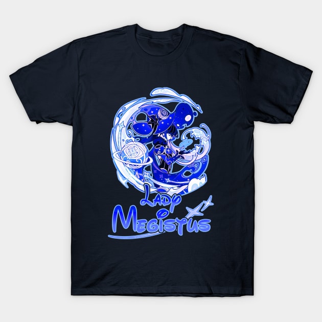 Genshin Impact Mona- Lady Megistus T-Shirt by HoyoStan